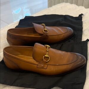 Men's Brown Leather Gucci Loafers